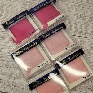 Mokuba Embroidery Sylk Ribbon - 7mm - 6 Packs Shades of Pink #3 - 3 yds each
